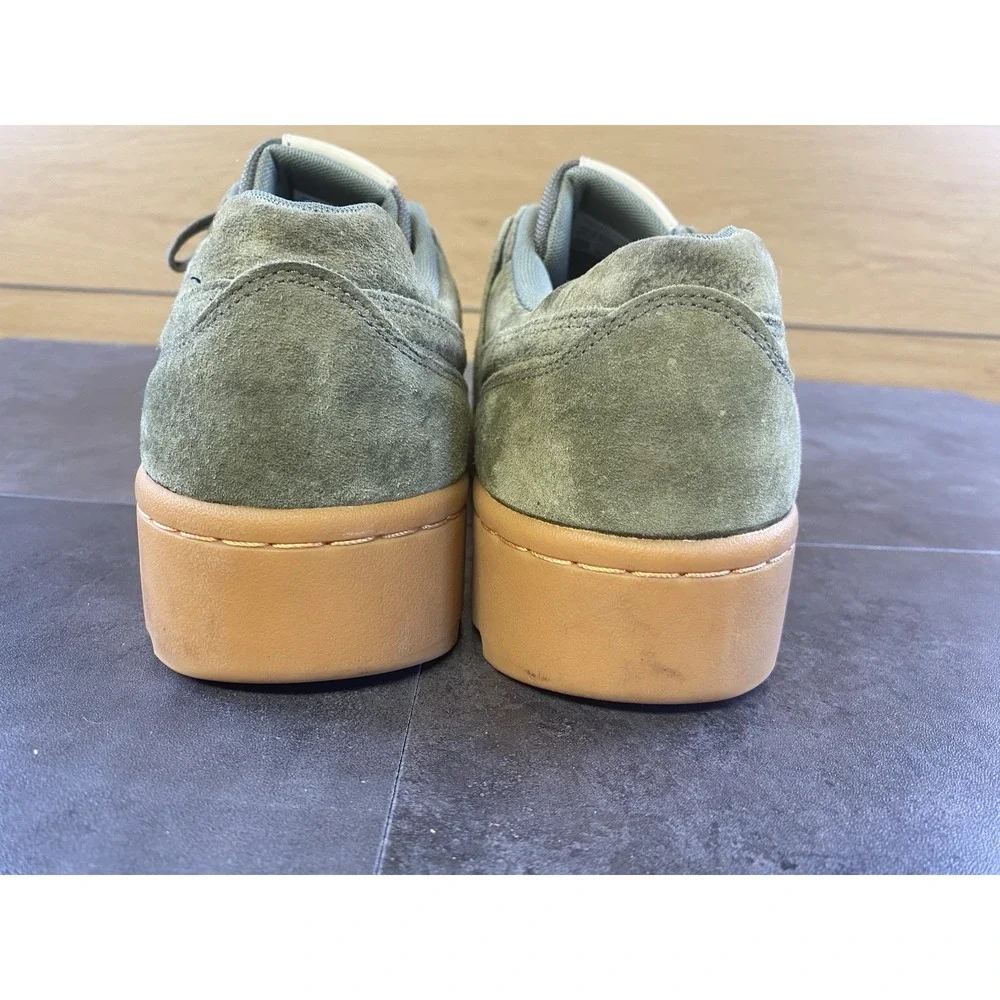 Reebok Men's Workout Plus Ripple Army Green Suede Sneaker Size 12